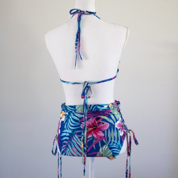 NWOT Tropical 3-Piece Bikini w/Cover-up Kimono- L - Picture 6 of 12